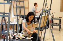 Students at the School of Visual Arts in New York School of Visual Arts
